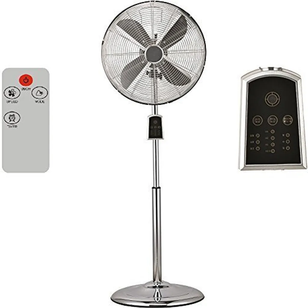 Ventilateur sur pied silencieux pour salon et chambre style Vintage