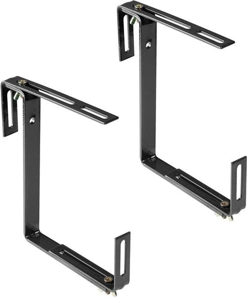 Support jardinière anti-chute anthracite pour balcon sécurisé