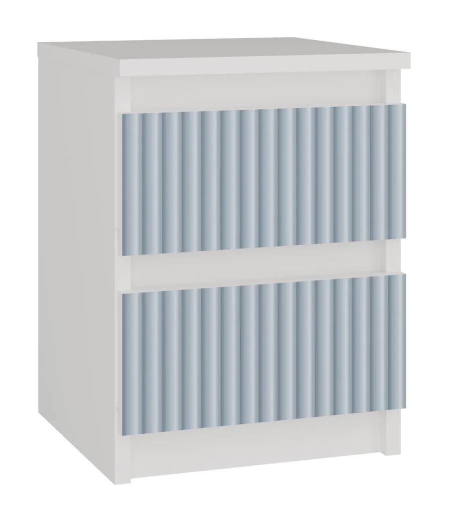 Table de chevet enfant DUSTER blanche - Fini le désordre au lit