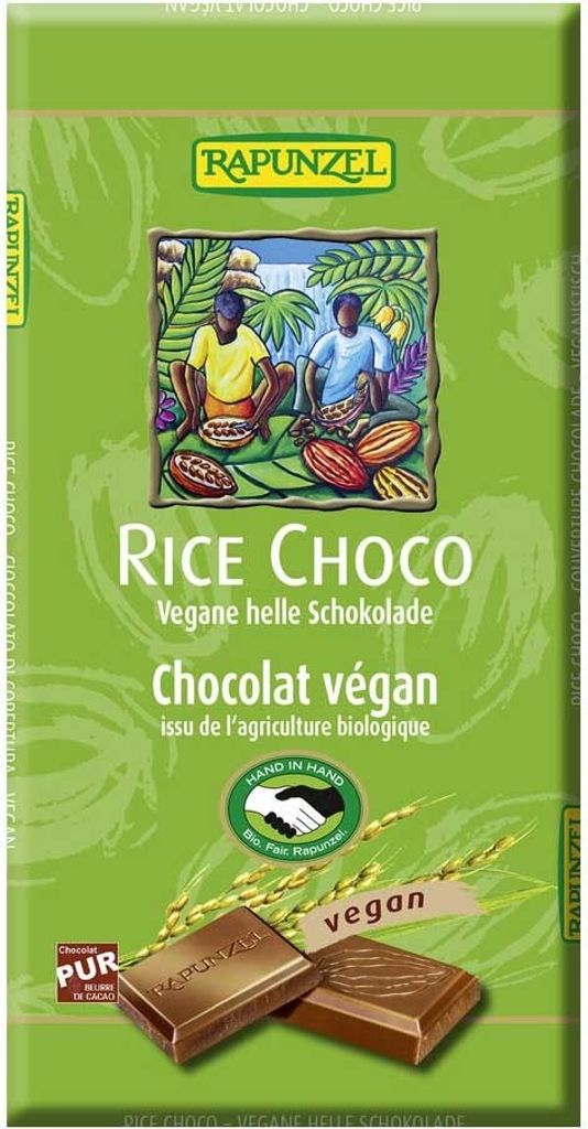 Bevanda di riso - Cioccolato chiaro vegano 100g Immagine del prodotto 