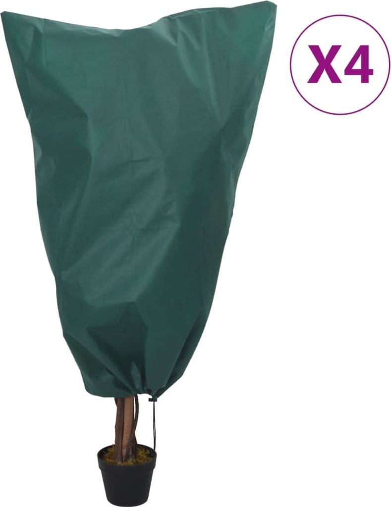 Wintervlies mit Kordelzug 4 Stk. 70 g/m² 0,8x1 m