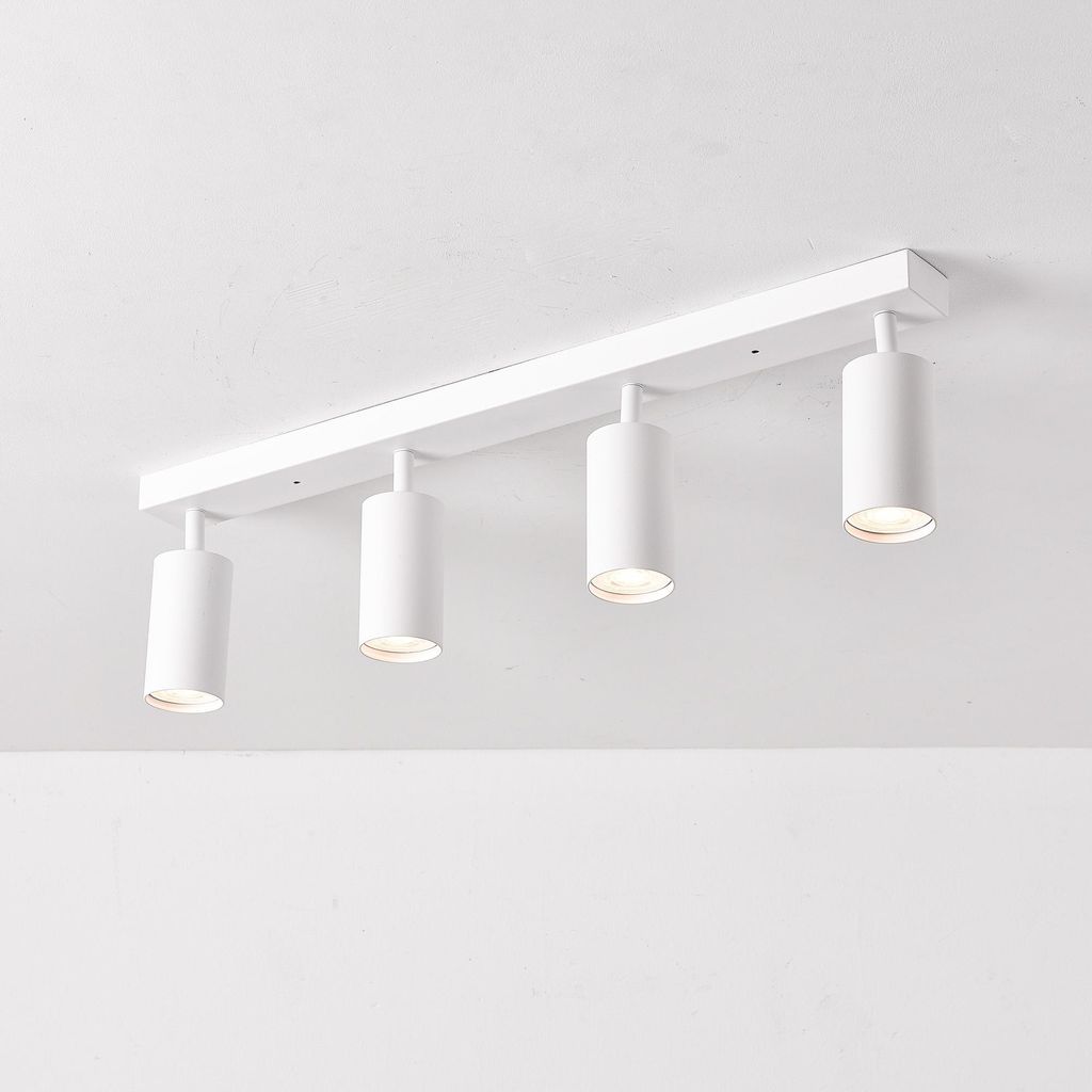 LED 4-flammig schwenkbare Deckenleuchte | Deckenspots Produktbild 