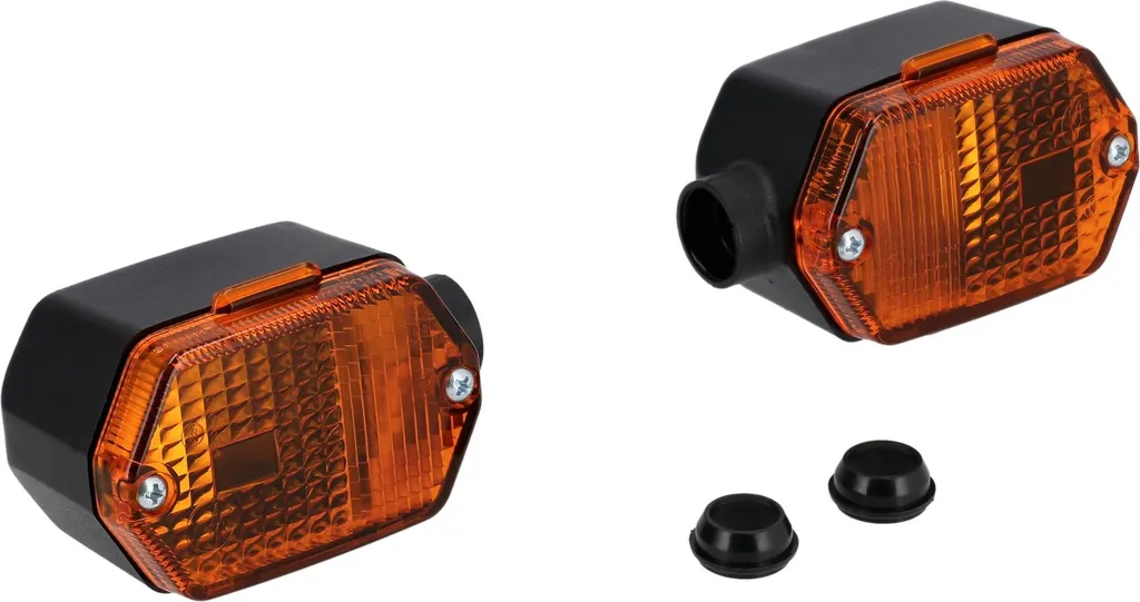 Upgrade Frecce Esagonali Nere Simson MZ ETZ - Look Aggressivo Arancio