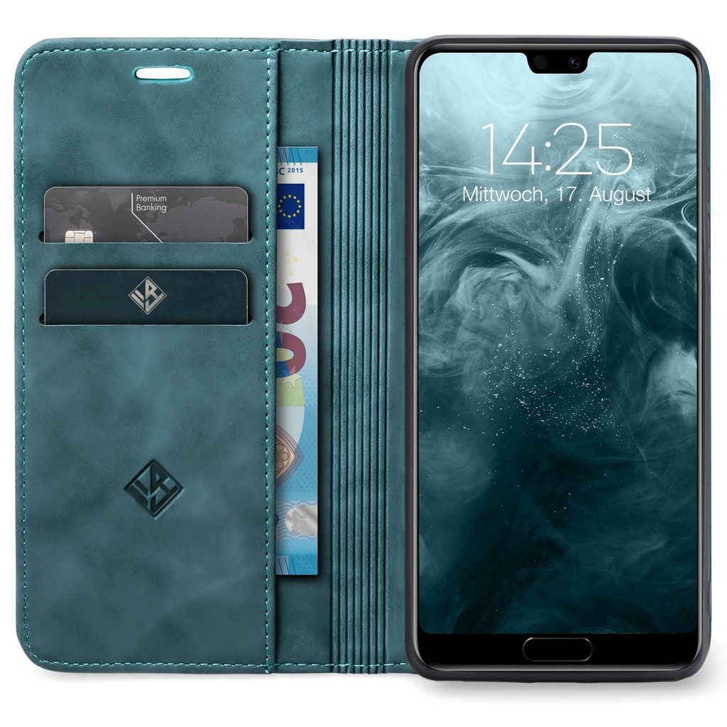 Handy Hülle für Huawei P20 Klapphülle Bookcase Flip Cover Produktbild 2