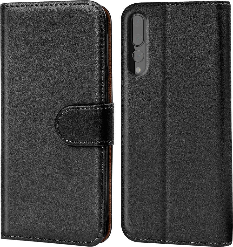 Book Case für Huawei P20 Pro Hülle Flip Cover Handy Tasche Schutz Hülle Schale