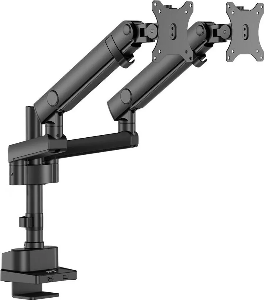 Bras de moniteur double bureau pour setup gaming et bureautique - 8