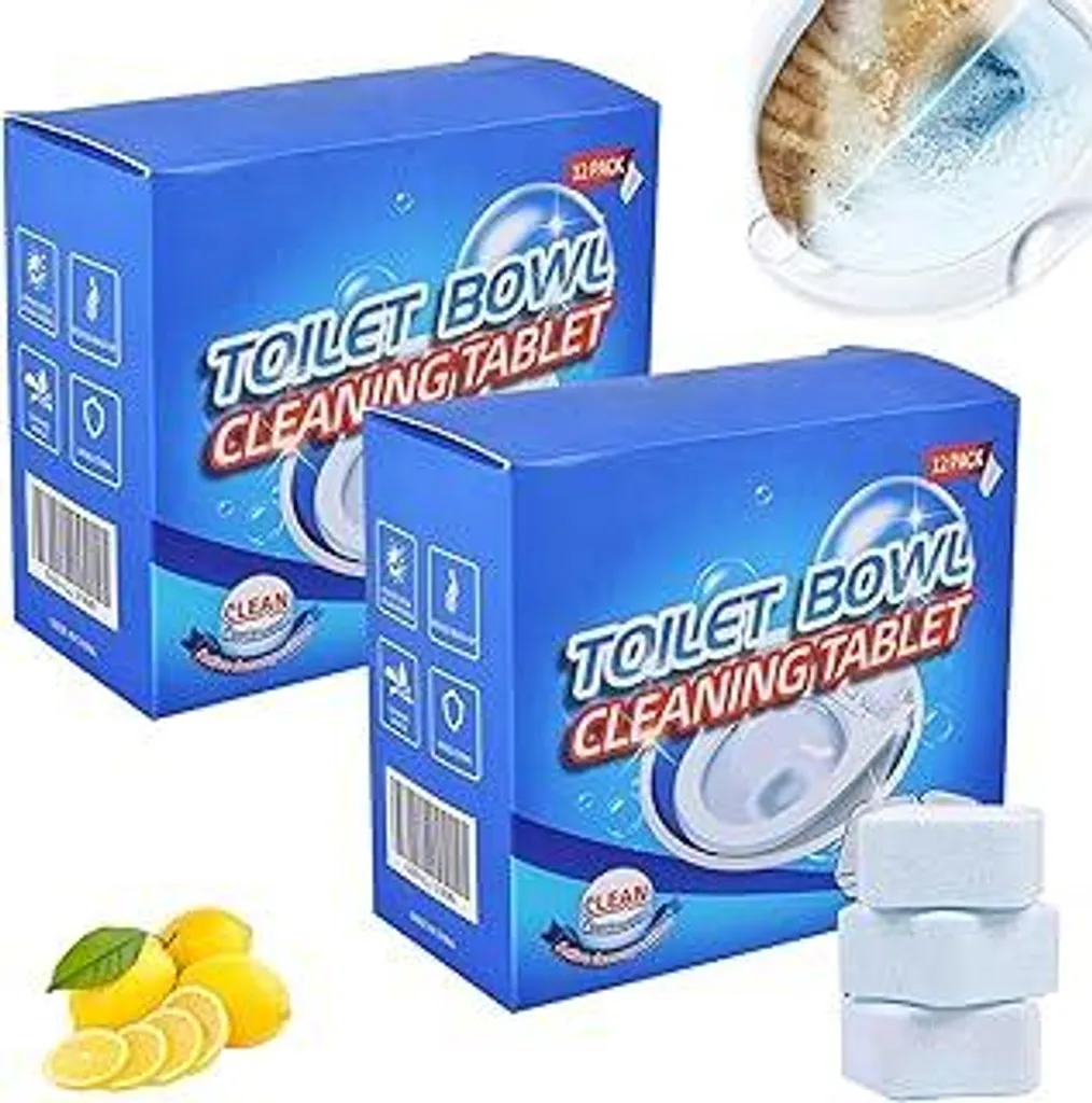 24 Cubetti WC Blu: Schiuma Detergente e Igiene per Cassetta Acqua