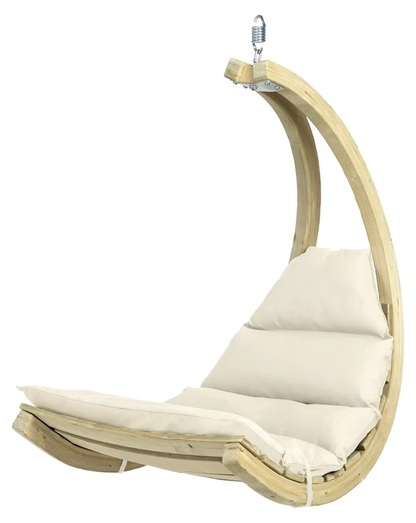 Chaise Suspendue Swing Chair Crème - Coin Lecture et Détente Intérieur