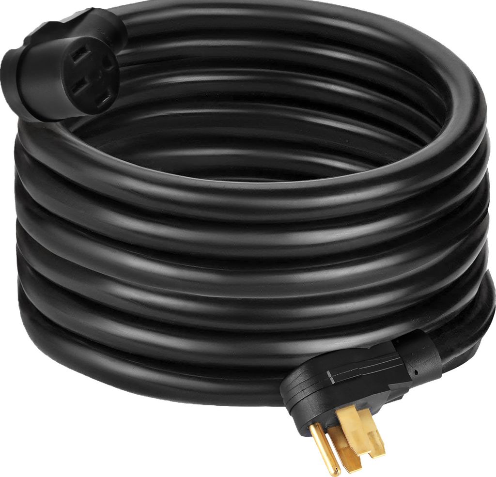 VEVOR Wohnmobil-Netzkabel, 15 m, 40 Ampere, Wohnmobil-Verlängerungskabel, AWG8, 40 Ampere Wohnmobil-Verlängerungskabel, LKW-Anhänger, Wohnmobil,...