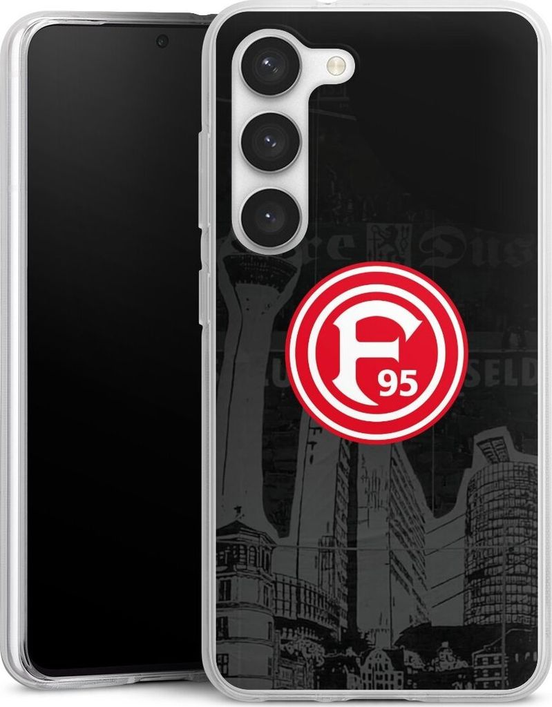 DeinDesign Handyhülle für Samsung Galaxy S23 Silikon Hülle Case Smartphone Schutzhülle Fortuna Düsseldorf Logo Offizielles Lizenzprodukt