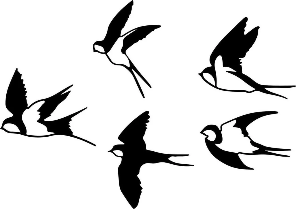 Sculpture murale oiseaux en métal - décoration de jardin et intérieur
