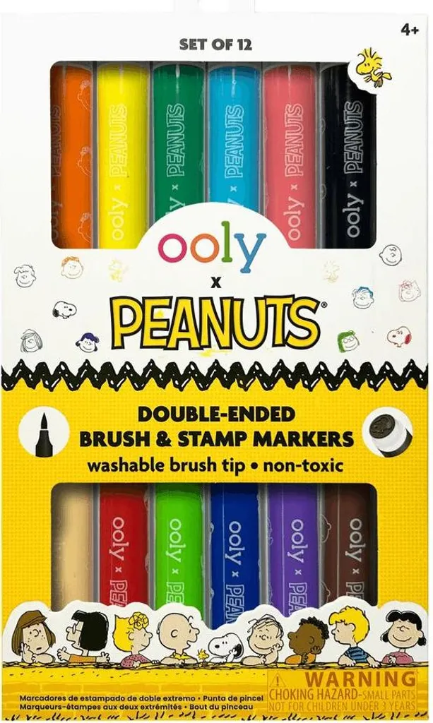Stylos Ooly Peanuts 12 couleurs : fini les dessins ternes sans détails