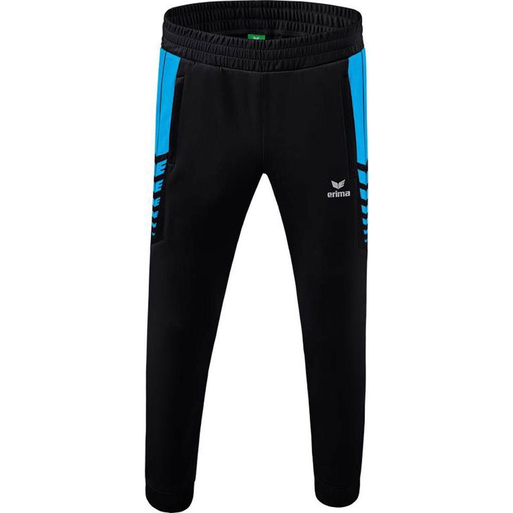 Erima Six Wings Worker Hose Schwarz/Curacao Junior