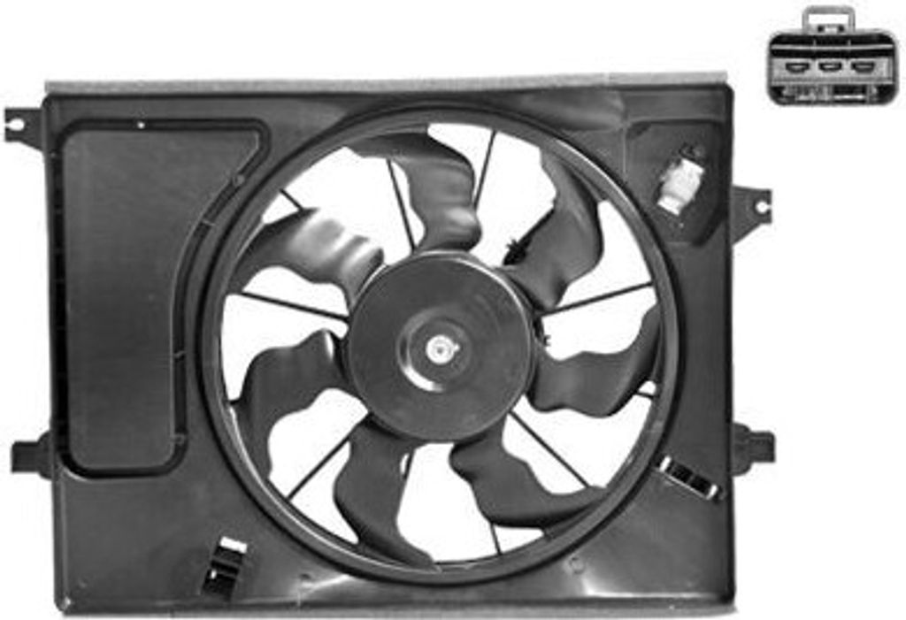 VAN WEZEL 8332746 Lüfter Motorkühlung Kühlerlüfter für KIA SOUL (AM) Wasserkühler