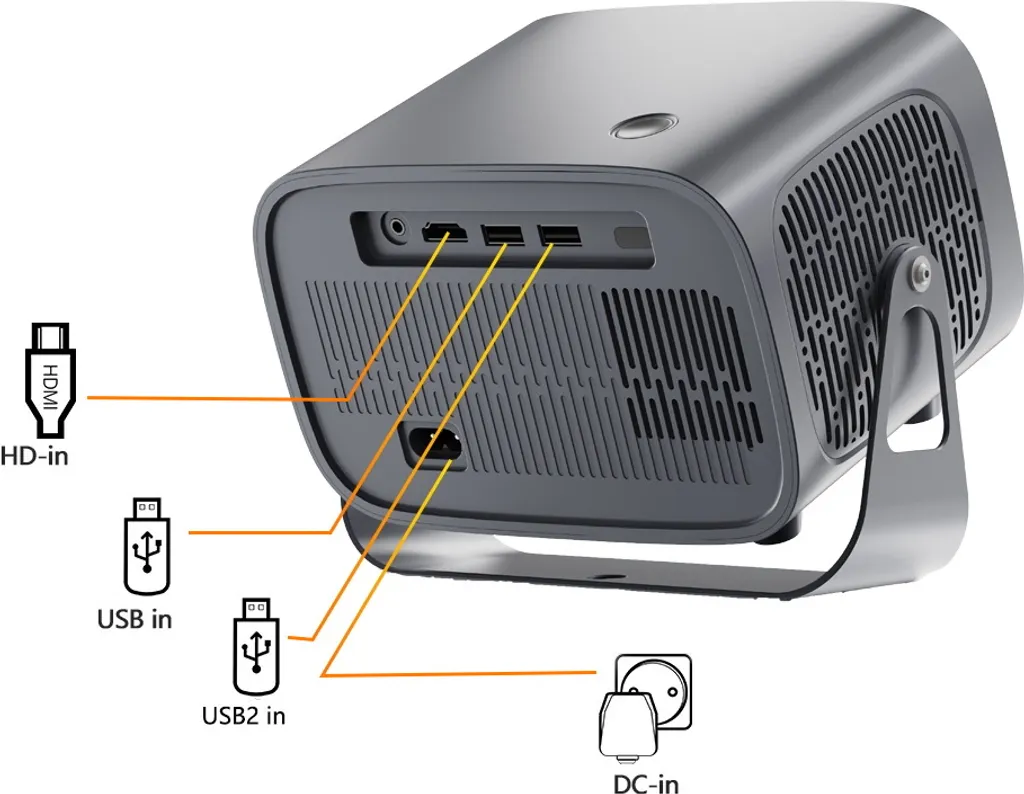 Mini Projecteur A10 Portable Android 11 - Correction Auto du Trapèze