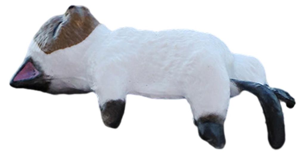 Niedliche Katzenfigur als Computermonitor-Dekoration, Mini-Katzenornament aus Kunstharz, Auto-Armaturenbrett-Dekoration für Zuhause, Büro, Schrei...