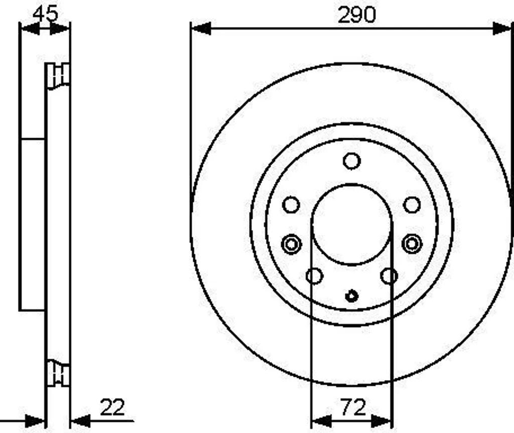 Disque de frein Bosch anti-vibration pour Mazda MX-5 NC - Remplace NF4Y