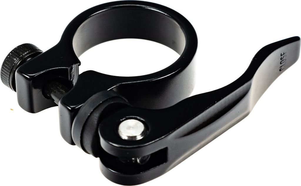 Alu Fahrrad Sattel Klemme Schnellspanner 31,8 mm schwarz Produktbild 