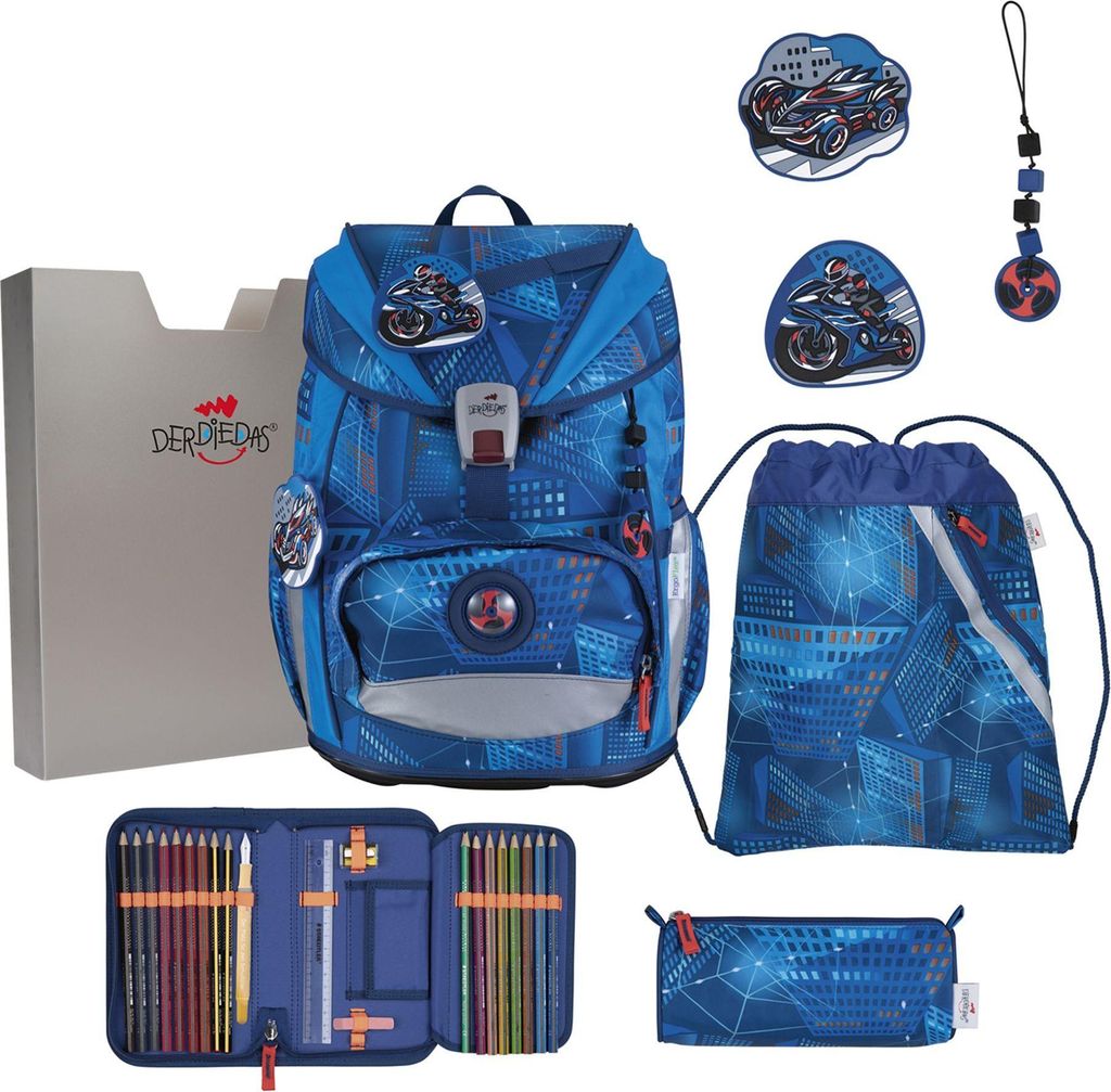 DerDieDas ErgoFlex Light Turbo Speed Schulrucksack Set Produktbild 