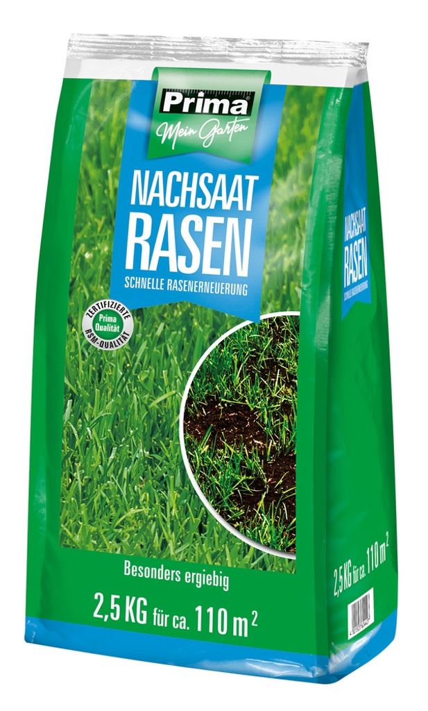 Nachsaatrasen für schnelle Keimung zur Rasenreparatur und Produktbild 