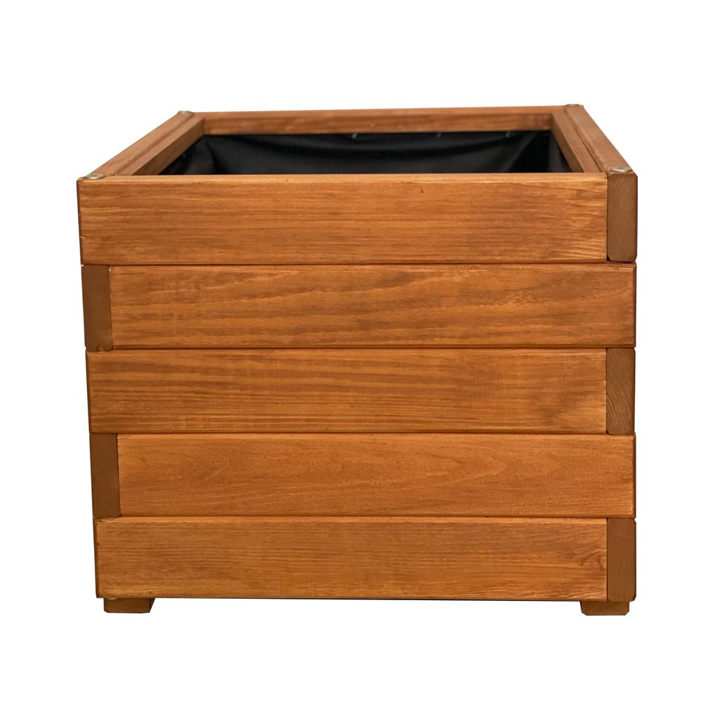 Massiver Holz Pflanzkasten Blumentopf   Maße 40 x 40 x 34cm Produktbild 