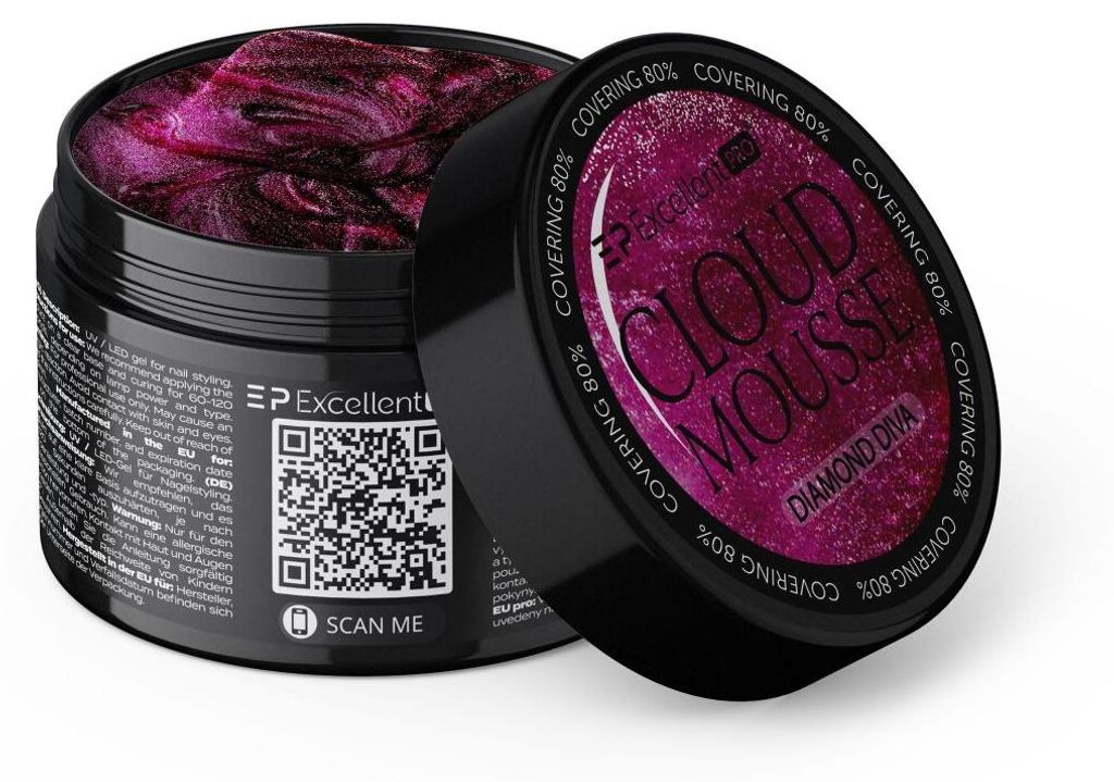 Excellent Pro | Cloud Mousse Diamond Diva - Rosa-lila - 15 Obrázek produktu 