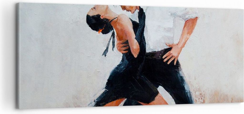 Bild auf Leinwand - Leinwandbild - tanzen sie - 100x40cm - Wand Bild - Wanddeko - Wandbilder - Leinwanddruck - Bilder - Kunstdruck - Wanddekoration...