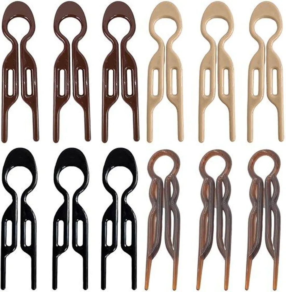 Set de 12 barrettes pour fixer les mèches rebelles sur cheveux fins