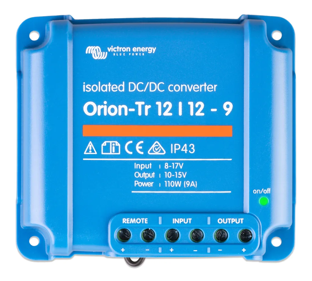 Convertisseur 12V vers 12V Victron Orion-Tr 9A pour Stabiliser le Courant