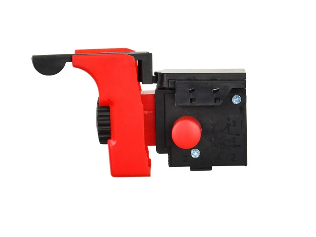 Interruttore a pulsante di ricambio BSD, interruttore di ricambio per trapano - interruttore con regolatore di velocità - Modello: FA2-6/1BEK - 4A 250V/8A 125V