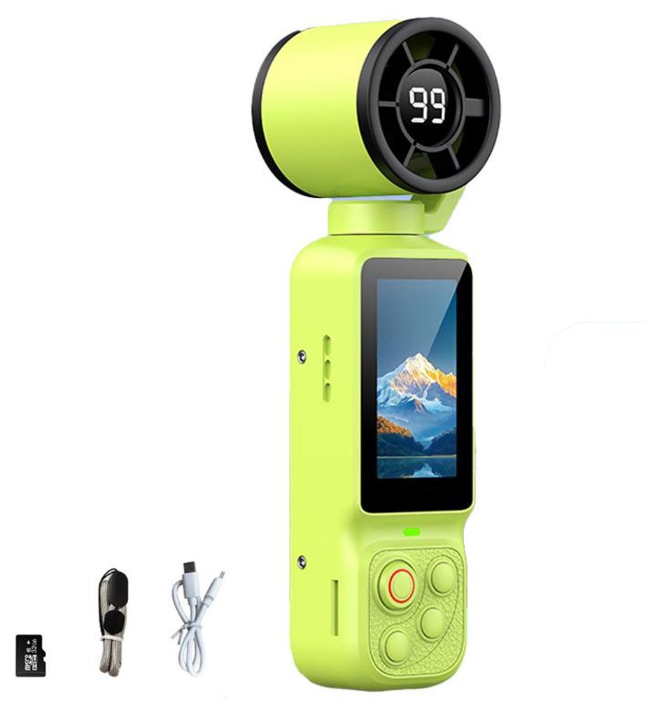 ZELURXX Draagbare Gimbal-camera, HD, antivibratie, 180° Productafbeelding 