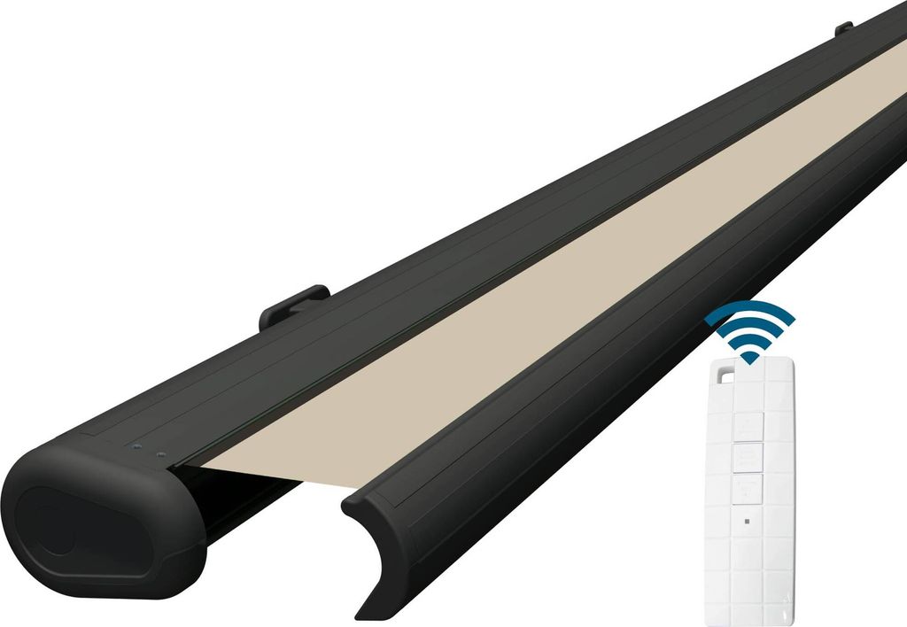 Eclipse Premium elektrische Vollkassettenmarkise 2x1,5m mit Anthrazit Gehäuse