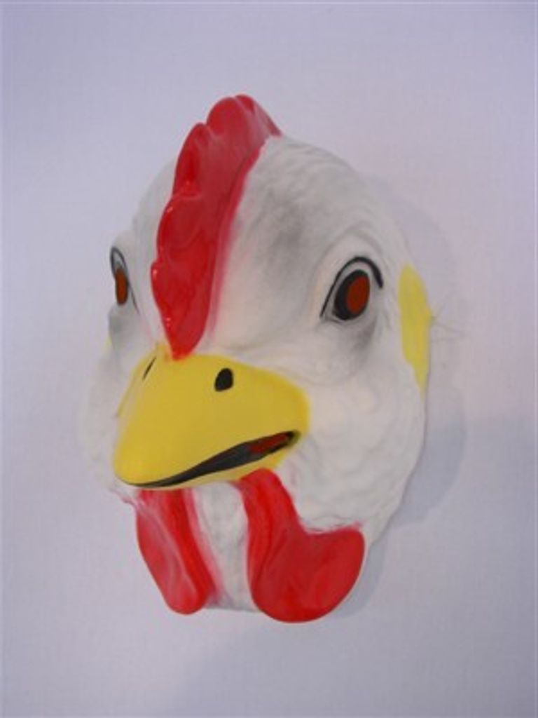 Tiermaske Henne Gockel Karneval Fasching neu