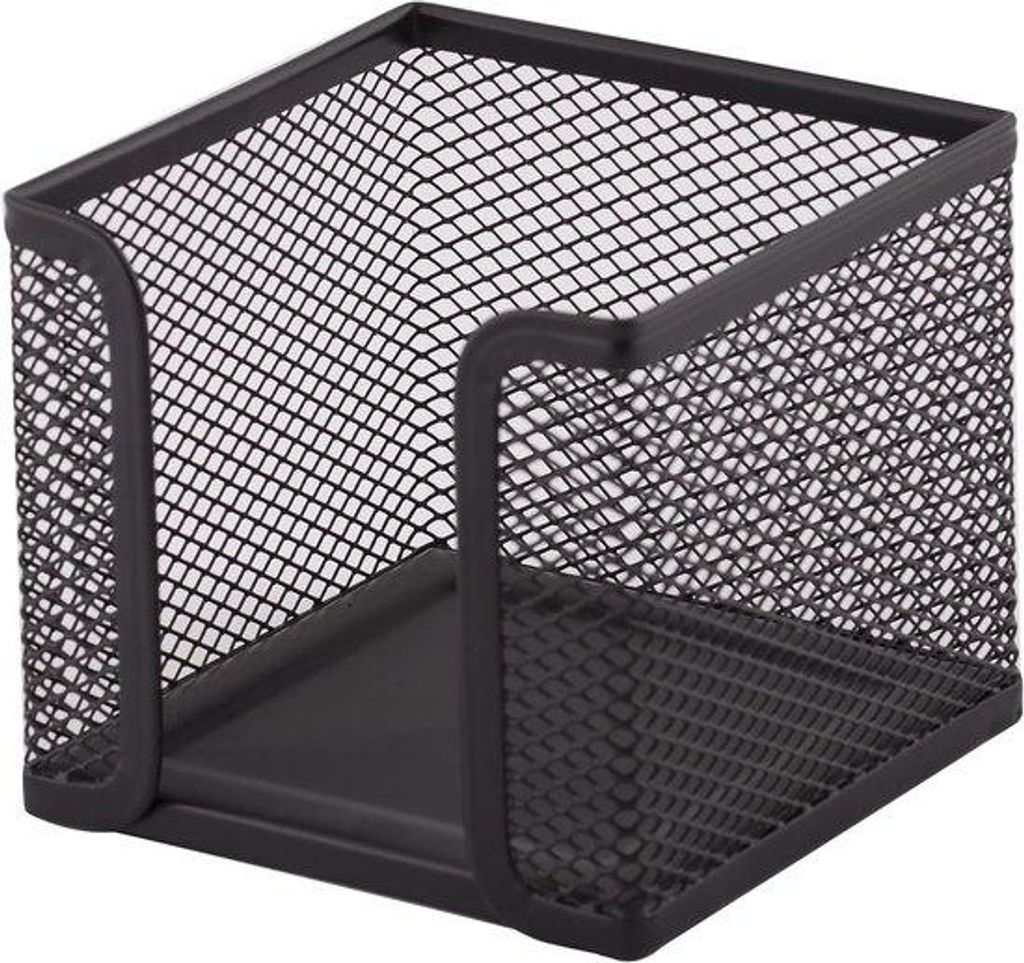 Notizbuch | Netz | Massivmetall | Für den modernen Arbeitsplatz | schwarz - 95 x 95 x 75 mm