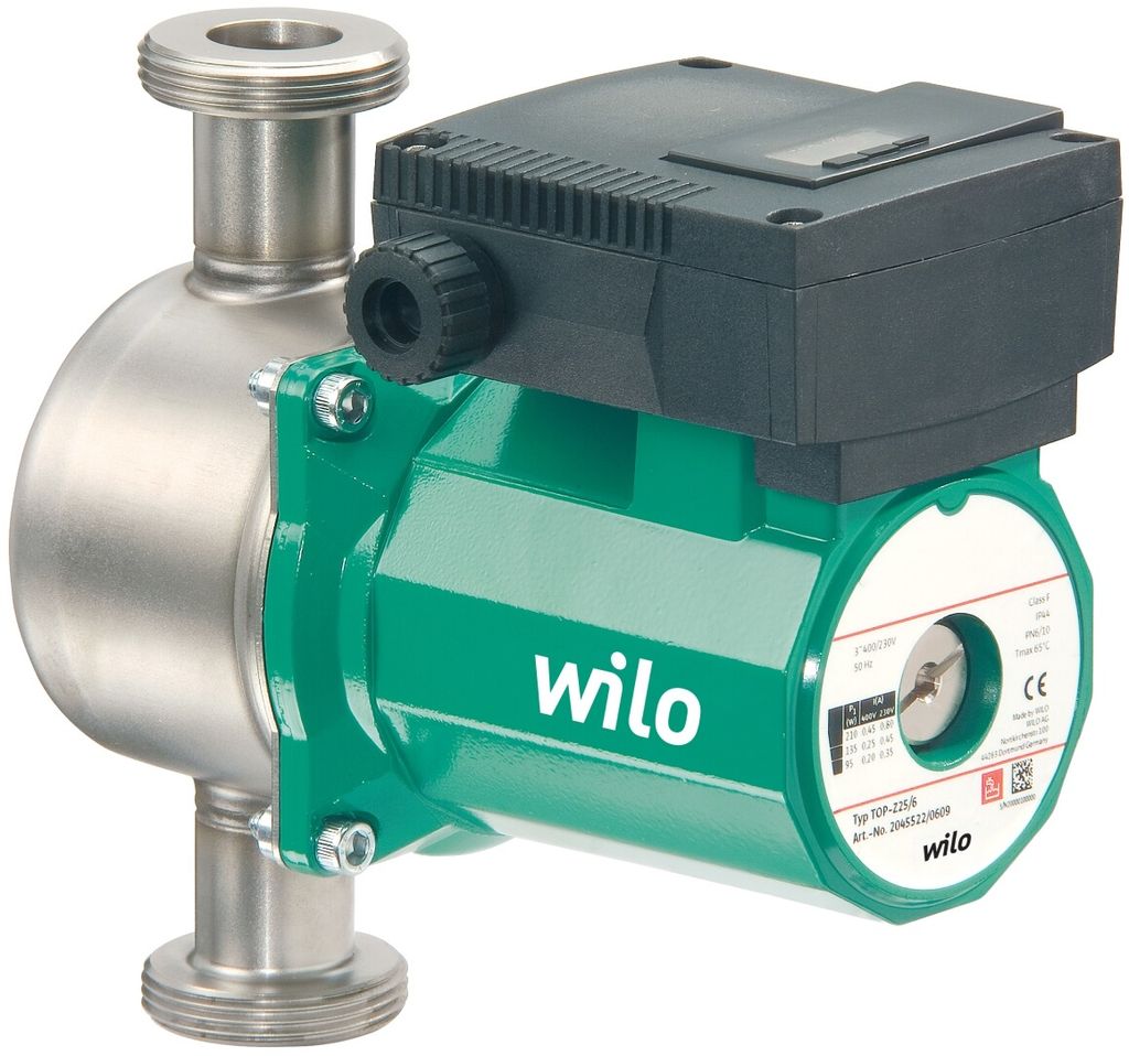 Wilo Standardpumpe TOP-Z Typ 30/7, Rp 1 1/4", 18 mm, PN 10, Rotguss