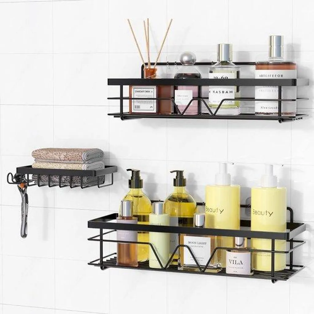 Organisateur de salle de bain anticorrosion lot de 3