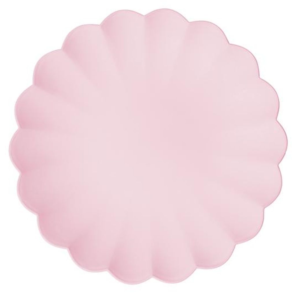 4x piatto in plastica, 22 x 22 cm, rosa, piatto Immagine del prodotto 