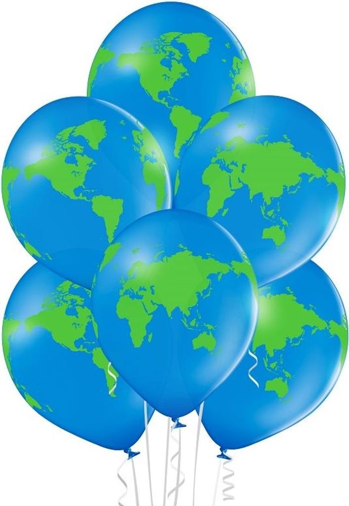 Latexballons Globe 12 6 Stk.