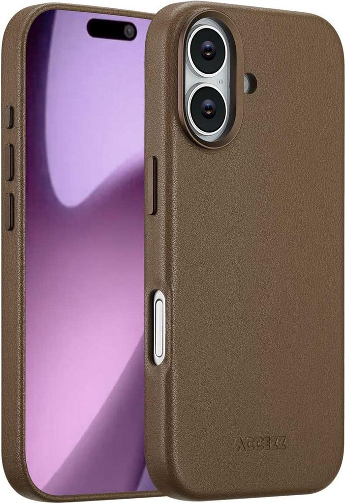 Accezz MagSafe Leather Backcover voor de Apple iPhone 17 - Zdjęcie produktu 
