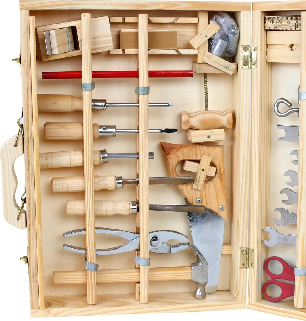 Boîte à outils Deluxe 48 pièces pour enfant - Jeu d'imitation complet
