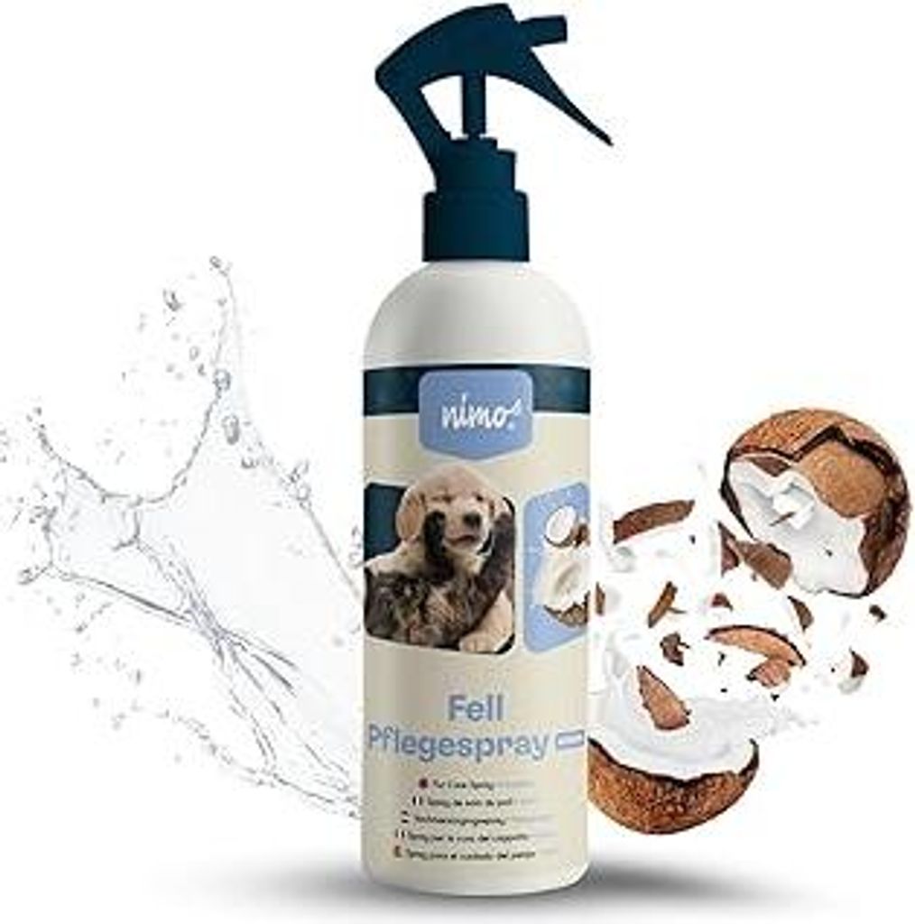 nimo Fell Pflegespray Kokos | für Hunde, Katzen & Haustiere | Pflegespray für glänzendes & gepflegtes Fell | leichtere Kämmbarkeit, Fellpflege,...