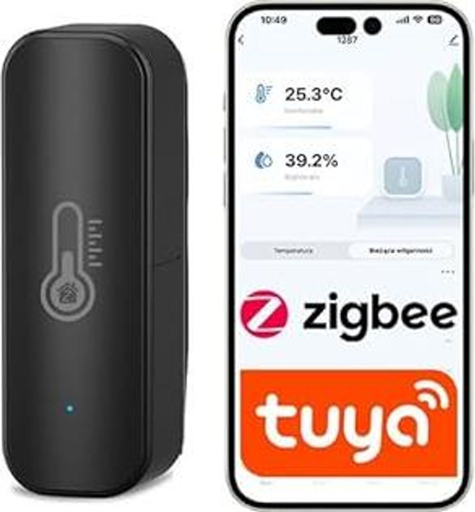 Sone Smart One intelligenter ZigBee Thermometer & Hygrometer – kompatibel mit Tuya/Smart Life – für Home Assistant (Zigbee2MQTT) –batteriebe...