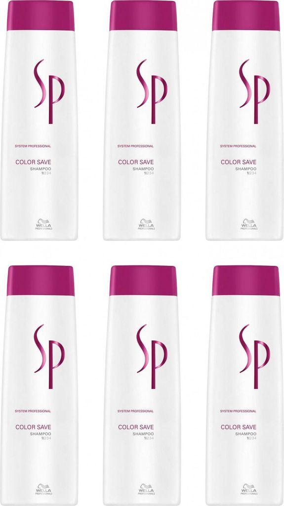 Wella SP Color Save 6 x 250 ml Shampoo Set