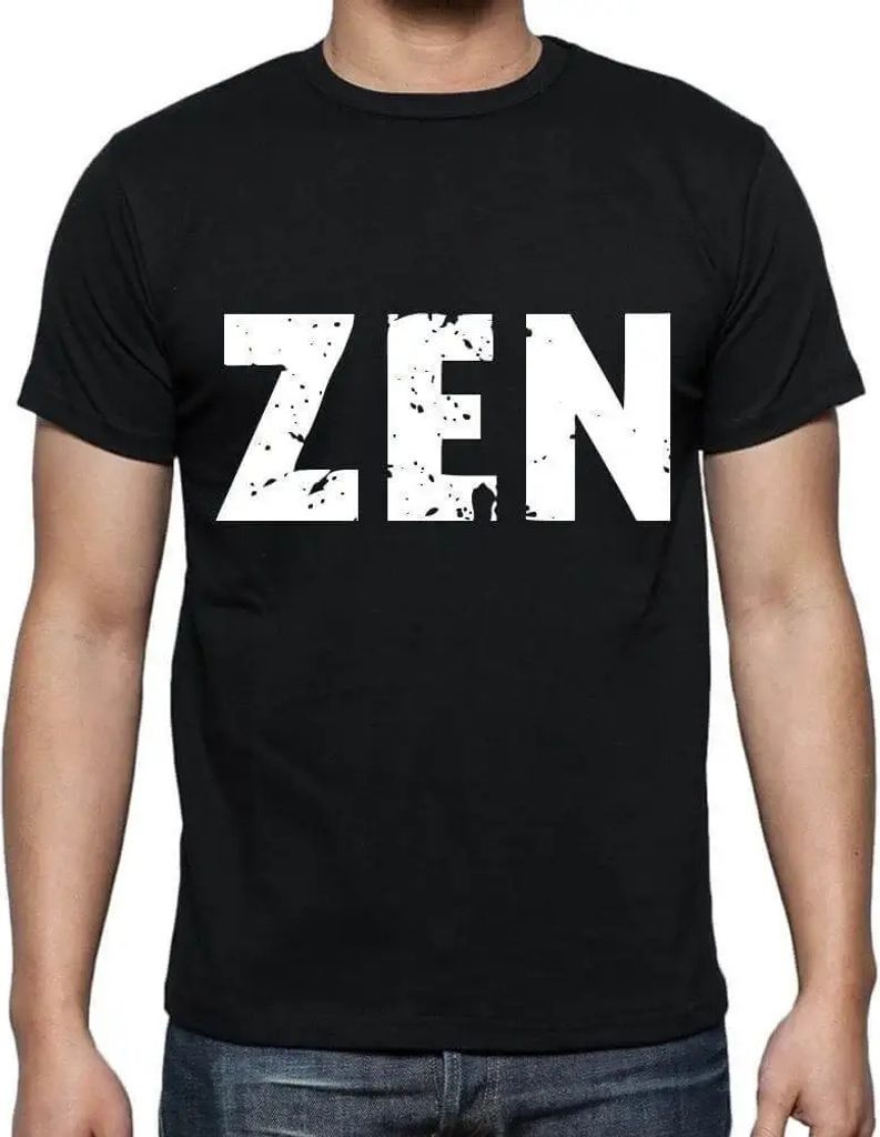 Herren Grafik T-Shirt Zen Öko-Verantwortlich Vintage Jahrgang Kurzarm Lustige Druck Geburtstag Geschenk Mann