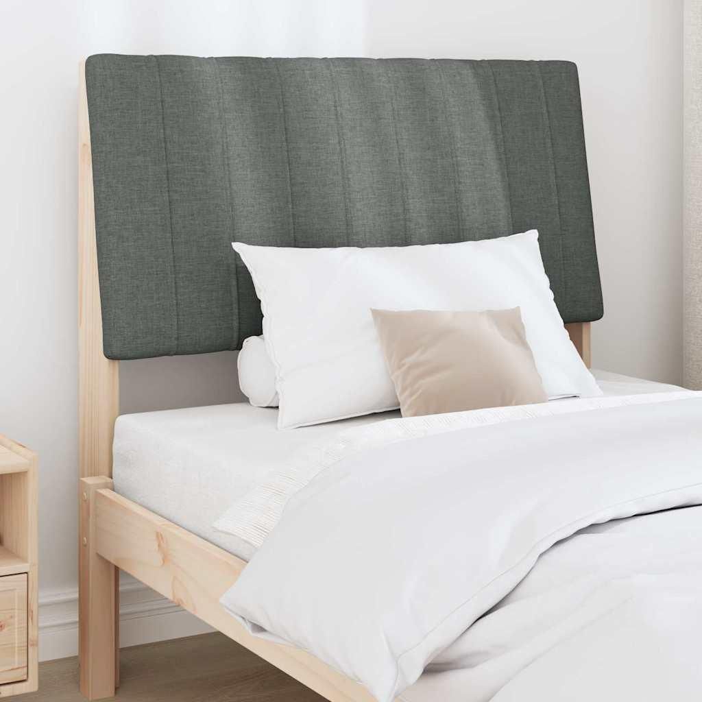 Cloris Designermöbel Gepolstertes Kopfteil Dunkelgrau 90cm Massives Kiefernholz - 2026Neu772988 - Kopfteile