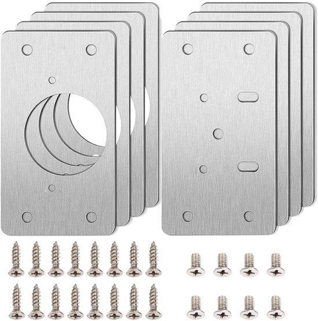 Edelstahl-Reparaturplatten-Set 8-teilig