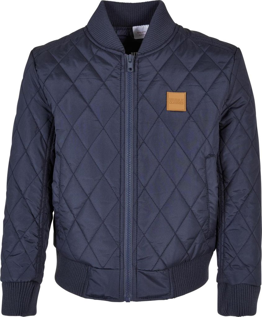 Boys Diamond Quilt Nylon Jacket navy 158/164