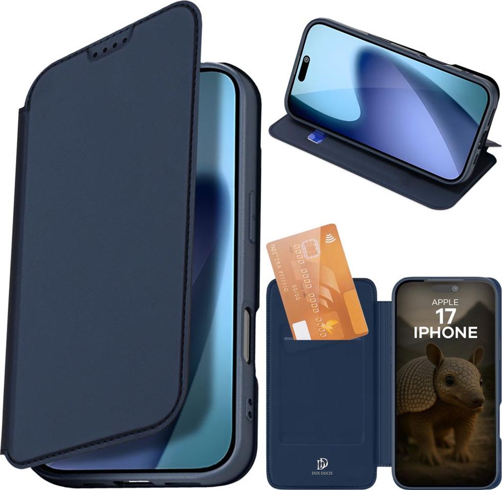 DUX DUCIS iPhone 17 Hülle mit Ständer - Blau