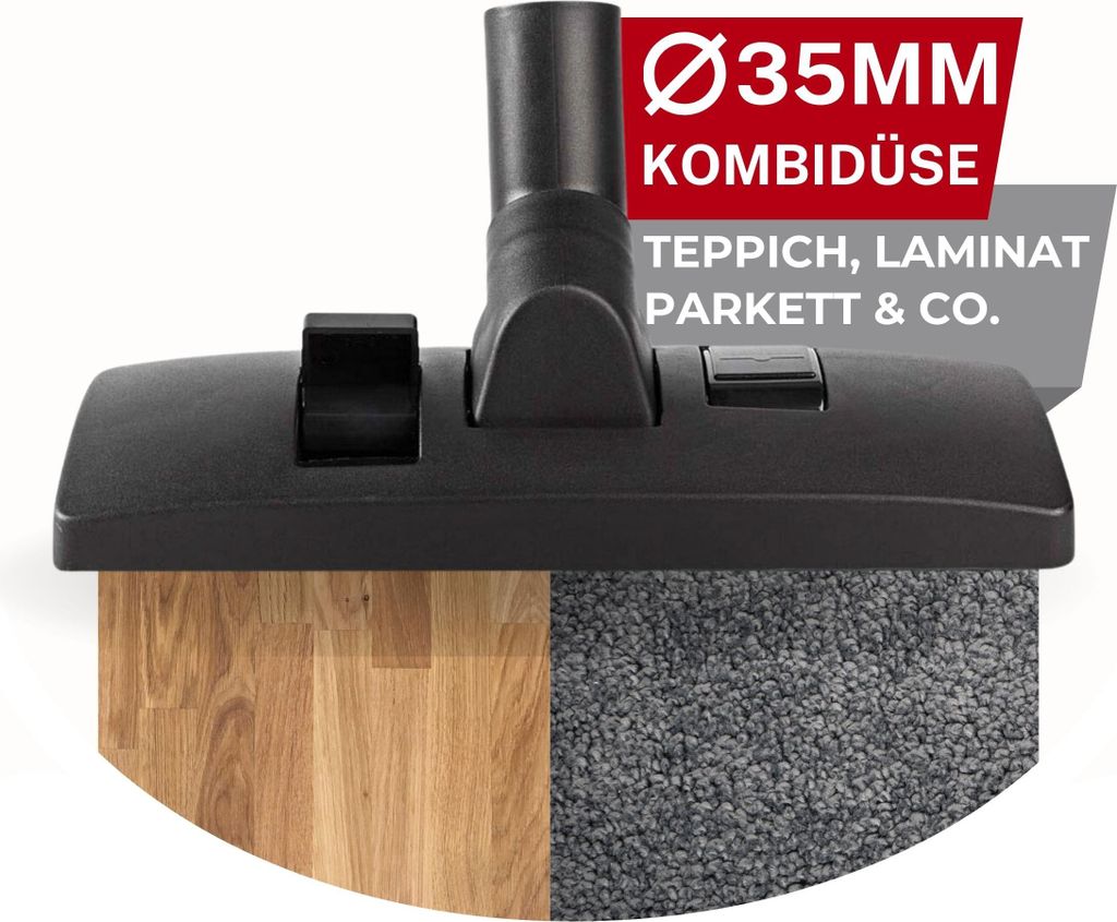 35mm Staubsauger Ersatzteil Bodendüse für Siemens Bosch Kärcher Zubehör Düse