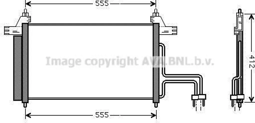 Condenseur clim Fiat Stilo OE 46745840 pour stopper les fuites de gaz